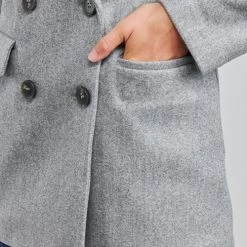 Vêtements Femme Manteaux Only ONLVICTORIA Gris -Manteaux Soldes Magasin 20417192 500 E