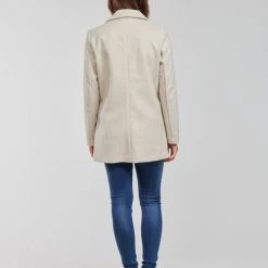 Vêtements Femme Manteaux Only ONLVICTORIA Beige -Manteaux Soldes Magasin 20417193 500 D