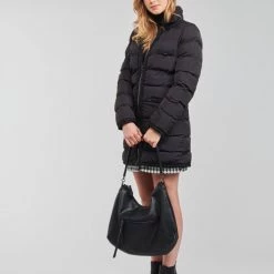 Vêtements Femme Doudounes Moony Mood PABREST Noir -Manteaux Soldes Magasin 20446241 500 C