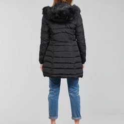 Vêtements Femme Doudounes Moony Mood PABRIES Noir -Manteaux Soldes Magasin 20446242 500 D