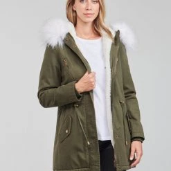 Vêtements Femme Parkas Yurban PEDRO Kaki