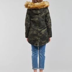 Vêtements Femme Parkas Yurban PEPINA Kaki -Manteaux Soldes Magasin 20476263 500 D