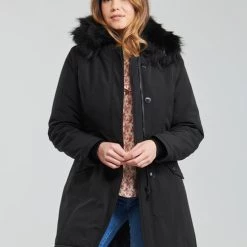 Vêtements Femme Parkas Betty London PAPAKA Noir