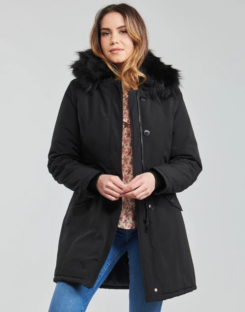 Vêtements Femme Parkas Betty London PAPAKA Noir 3 Vêtements Femme Parkas Betty London PAPAKA Noir