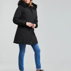Vêtements Femme Parkas Betty London PAPAKA Noir 9 Vêtements Femme Parkas Betty London PAPAKA Noir -Manteaux Soldes Magasin 20478825 500 C