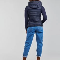 Vêtements Femme Doudounes Esprit LEMARA Marine 10 Vêtements Femme Doudounes Esprit LEMARA Marine -Manteaux Soldes Magasin 20494859 500 D