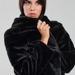 Vêtements Femme Manteaux Moony Mood PARINA Noir -Manteaux Soldes Magasin 20549342 500 E