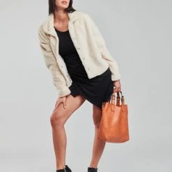 Vêtements Femme Manteaux Moony Mood PAKITA Blanc -Manteaux Soldes Magasin 20549343 500 C