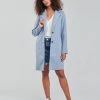 Vêtements Femme Manteaux Only ONLCARRIE BONDED Bleu -Manteaux Soldes Magasin 20629642 500 B