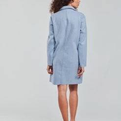 Vêtements Femme Manteaux Only ONLCARRIE BONDED Bleu -Manteaux Soldes Magasin 20629642 500 D