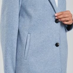 Vêtements Femme Manteaux Only ONLCARRIE BONDED Bleu -Manteaux Soldes Magasin 20629642 500 E