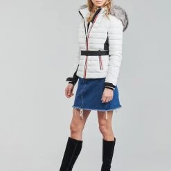 Vêtements Femme Doudounes Moony Mood PILET Blanc -Manteaux Soldes Magasin 20731936 500 C