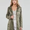 Vêtements Femme Parkas One Step DRISS Vert -Manteaux Soldes Magasin 20804614 500 B