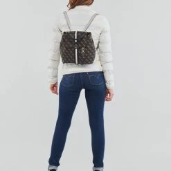 Vêtements Femme Doudounes Guess NEW VERA JACKET Beige -Manteaux Soldes Magasin 20828762 500 D