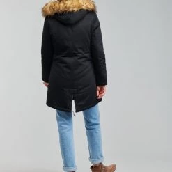 Vêtements Femme Parkas Betty London PATISSON Noir 10 Vêtements Femme Parkas Betty London PATISSON Noir -Manteaux Soldes Magasin 21011403 500 D