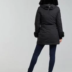 Vêtements Femme Doudounes Betty London PATISSA Noir -Manteaux Soldes Magasin 21011404 500 D