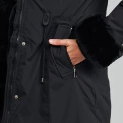 Vêtements Femme Doudounes Betty London PATISSA Noir -Manteaux Soldes Magasin 21011404 500 E