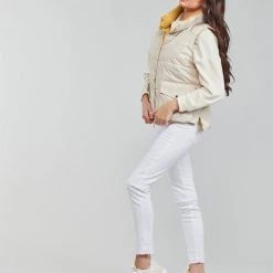 Vêtements Femme Doudounes Yurban YALOU Beige -Manteaux Soldes Magasin 21075109 500 C