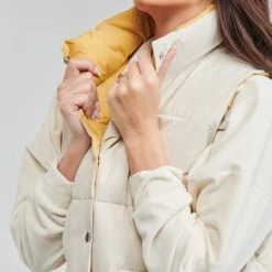 Vêtements Femme Doudounes Yurban YALOU Beige -Manteaux Soldes Magasin 21075109 500 E