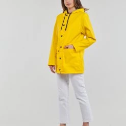 Vêtements Femme Parkas Petit Bateau BAIGA Jaune -Manteaux Soldes Magasin 21144777 500 C