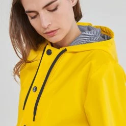Vêtements Femme Parkas Petit Bateau BAIGA Jaune -Manteaux Soldes Magasin 21144777 500 E