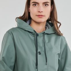 Vêtements Femme Parkas Petit Bateau BAIGA Kaki -Manteaux Soldes Magasin 21144779 500 E