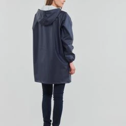 Vêtements Femme Parkas Petit Bateau BAHINI Marine -Manteaux Soldes Magasin 21144781 500 D