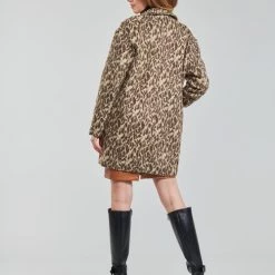 Vêtements Femme Manteaux Moony Mood CIELLO Marron / Beige -Manteaux Soldes Magasin 21180013 500 D