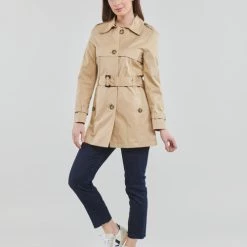 Vêtements Femme Trenchs Esprit OCS LL TRNCH JK Beige -Manteaux Soldes Magasin 21238018 500 C