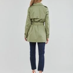 Vêtements Femme Trenchs Esprit OCS LL TRNCH JK Kaki -Manteaux Soldes Magasin 21238019 500 D