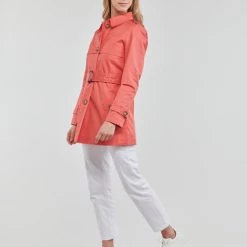Vêtements Femme Trenchs Esprit OCS LL TRNCH JK Rose -Manteaux Soldes Magasin 21238020 500 C