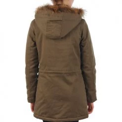 Vêtements Femme Parkas School Rag PARKLEY Kaki -Manteaux Soldes Magasin 214842 500 E