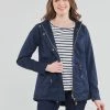 Vêtements Femme Parkas Only ONLLORCA Marine -Manteaux Soldes Magasin 21518266 500 B