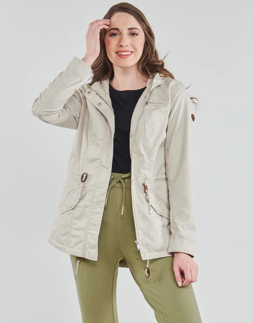Vêtements Femme Parkas Only ONLLORCA Beige 3 Vêtements Femme Parkas Only ONLLORCA Beige