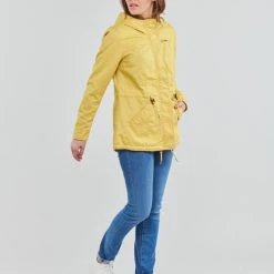 Vêtements Femme Parkas Only ONLLORCA Jaune -Manteaux Soldes Magasin 21518268 500 C