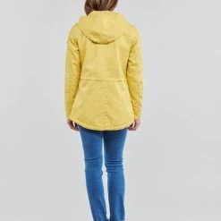 Vêtements Femme Parkas Only ONLLORCA Jaune -Manteaux Soldes Magasin 21518268 500 D