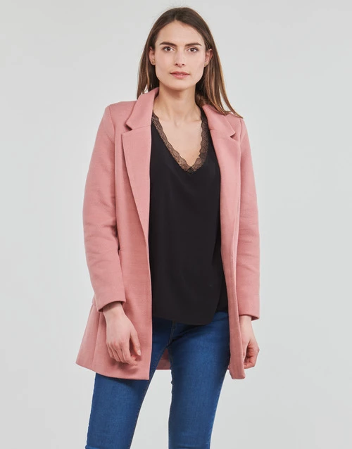 Vêtements Femme Manteaux Only ONLBAKER Rose 3 Vêtements Femme Manteaux Only ONLBAKER Rose
