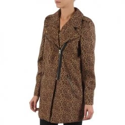 Vêtements Femme Manteaux Brigitte Bardot BB43110 Marron Leopard -Manteaux Soldes Magasin 216064 500 C