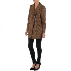 Vêtements Femme Manteaux Brigitte Bardot BB43110 Marron Leopard -Manteaux Soldes Magasin 216064 500 D