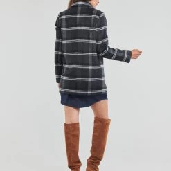 Vêtements Femme Manteaux Les Petites Bombes CELINE Noir / Gris -Manteaux Soldes Magasin 22475284 500 D