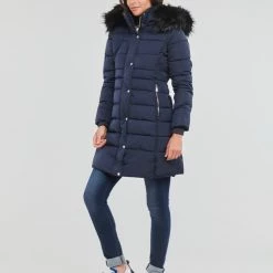 Vêtements Femme Doudounes Betty London MALETIME Marine -Manteaux Soldes Magasin 22524288 500 C