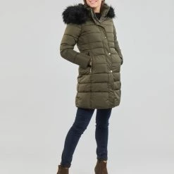 Vêtements Femme Doudounes Betty London MALETIME Kaki -Manteaux Soldes Magasin 22524289 500 C