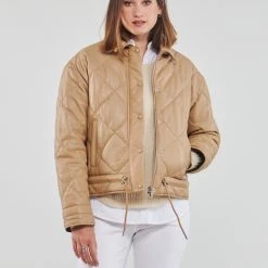 Vêtements Femme Doudounes Oakwood TRAVEL Camel 8 Vêtements Femme Doudounes Oakwood TRAVEL Camel -Manteaux Soldes Magasin 22543906 500 B