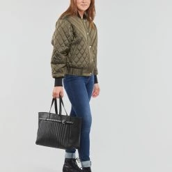 Vêtements Femme Doudounes Ikks BV45045 Kaki -Manteaux Soldes Magasin 22544822 500 C