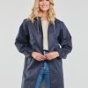 Vêtements Femme Parkas Petit Bateau CAHINI Marine -Manteaux Soldes Magasin 22576442 500 B