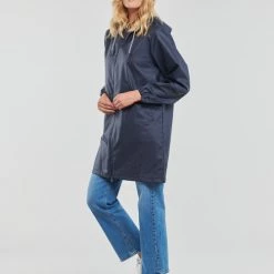 Vêtements Femme Parkas Petit Bateau CAHINI Marine -Manteaux Soldes Magasin 22576442 500 C