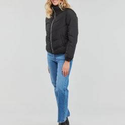 Vêtements Femme Doudounes JDY JDYFINNO SHORT PADDED JACKET OTW HAB Noir -Manteaux Soldes Magasin 22580315 500 C