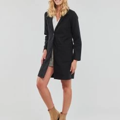 Vêtements Femme Manteaux JDY JDYHARMONY KNIT JACKET OTW ZHS Noir -Manteaux Soldes Magasin 22580318 500 C