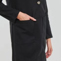 Vêtements Femme Manteaux JDY JDYHARMONY KNIT JACKET OTW ZHS Noir -Manteaux Soldes Magasin 22580318 500 E