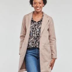 Vêtements Femme Manteaux JDY JDYHARMONY KNIT JACKET OTW ZHS Beige